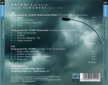2CD Franz Schubert: String Quartets No. 13 "Rosamunde", No. 14 "Death And The Maiden", No. 15 G Major