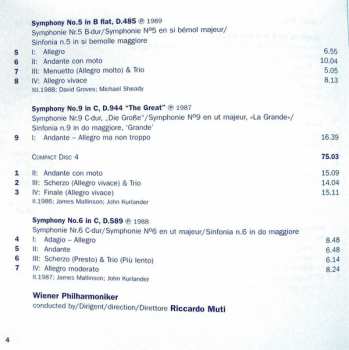 4CD/Coffret Franz Schubert: The Complete Symphonies