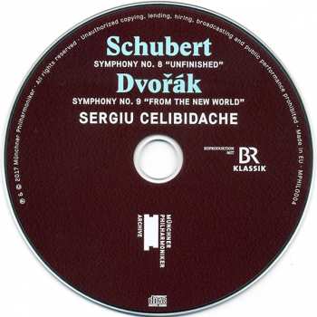 CD Antonín Dvořák: Symphony No. 8 "Unfinished" / Symphony No. 9 "From The New World"