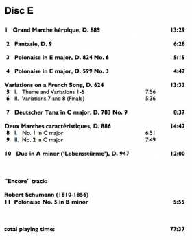 7CD/Coffret Franz Schubert: The Complete Original Piano Duets