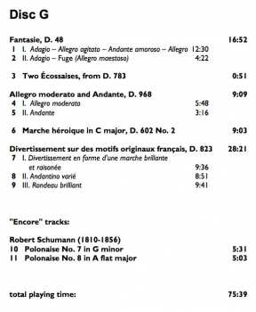 7CD/Coffret Franz Schubert: The Complete Original Piano Duets