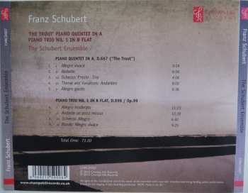 CD Franz Schubert: 'The Trout' Piano Quintet In A / Piano Trio No.1 In B Flat