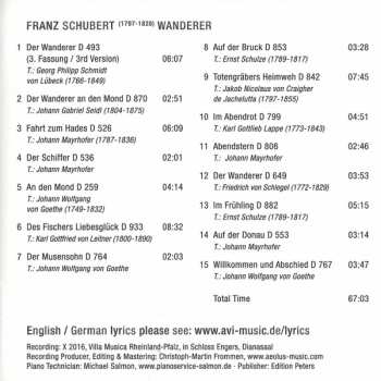 CD Franz Schubert: Wanderer DIGI