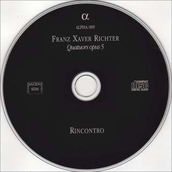 CD Franz Xaver Richter: Quatuors Opus 5