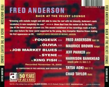 CD Fred Anderson: Back At The Velvet Lounge