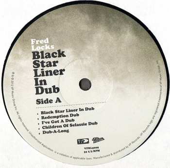 LP Fred Locks: Black Star Liner In Dub