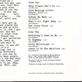 LP Fred McDowell: I Do Not Play No Rock 'N' Roll LTD