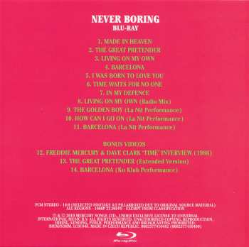 3CD/DVD/Coffret/Blu-ray Freddie Mercury: Never Boring LTD
