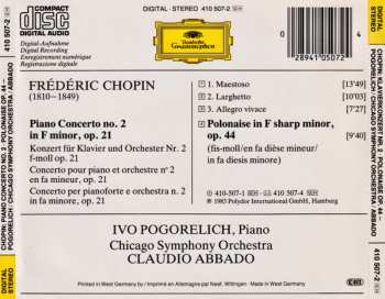 CD Frédéric Chopin: Piano Concerto = Klavierkonzert = Concerto Pour Piano No. 2 ∙ Polonaise Op. 44