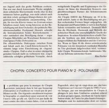CD Frédéric Chopin: Piano Concerto = Klavierkonzert = Concerto Pour Piano No. 2 ∙ Polonaise Op. 44