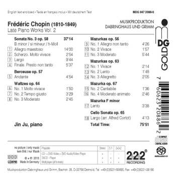 SACD Frédéric Chopin: Late Piano Works 2
