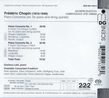 SACD Frédéric Chopin: Piano Concertos No. 1 & 2 Arr. For Piano And String Quintet