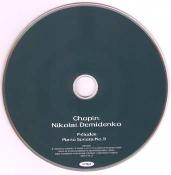 CD Frédéric Chopin: Preludes • Piano Sonata No. 3