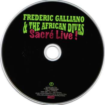 CD Frederic Galliano And The African Divas: Sacré Live !