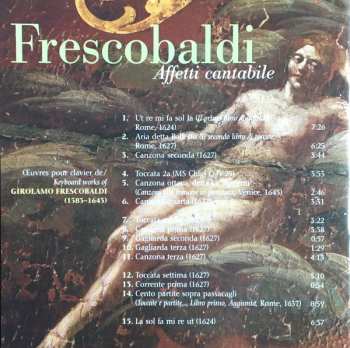 CD Girolamo Frescobaldi: Affetti Cantabile
