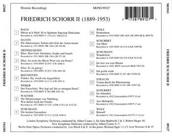 CD Friedrich Schorr: Lebendige Vergangenheit - Friedrich Schorr II