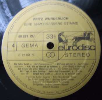 2LP Fritz Wunderlich: Eine Unvergessene Stimme