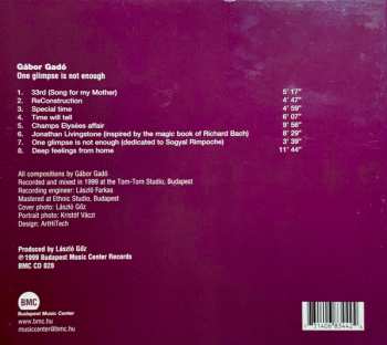 CD Gábor Gadó: One glimpse is not enough 