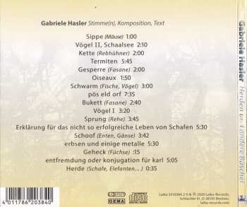 CD Gabriele Hasler: Herden Und Andere Büschel