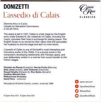 7CD/Coffret Gaetano Donizetti: Il Diluvio Universale / Ugo Conte Di Parigi / L'Assedio Di Calais (Three Complete Operas) LTD