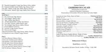 7CD/Coffret Gaetano Donizetti: Il Diluvio Universale / Ugo Conte Di Parigi / L'Assedio Di Calais (Three Complete Operas) LTD