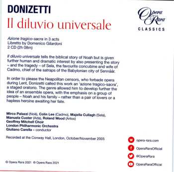 7CD/Coffret Gaetano Donizetti: Il Diluvio Universale / Ugo Conte Di Parigi / L'Assedio Di Calais (Three Complete Operas) LTD