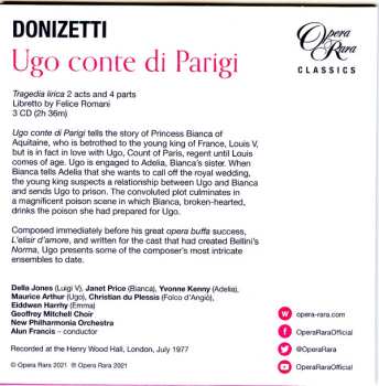 7CD/Coffret Gaetano Donizetti: Il Diluvio Universale / Ugo Conte Di Parigi / L'Assedio Di Calais (Three Complete Operas) LTD