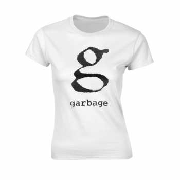 Merch Garbage: T-shirt Femmes Logo Garbage (white)