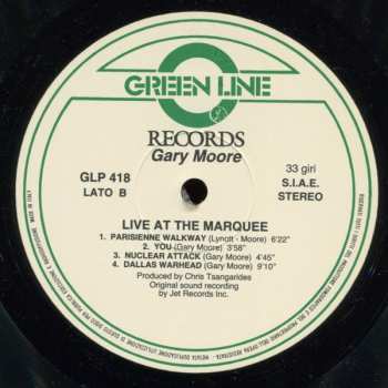 LP Gary Moore: Live At The Marquee