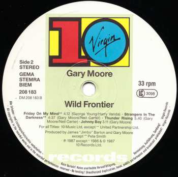 LP Gary Moore: Wild Frontier