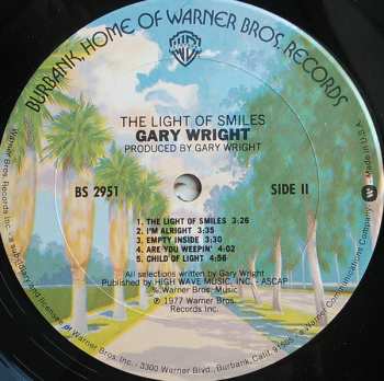 LP Gary Wright: The Light Of Smiles