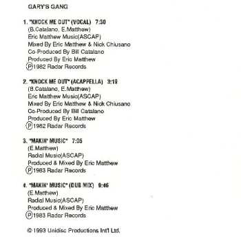 CD Gary's Gang: Knock Me Out / Makin' Music