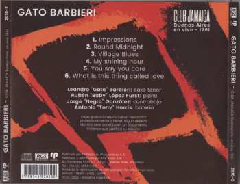 CD Gato Barbieri: Club Jamaica Buenos Aires En Vivo - 1961