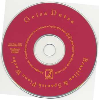 CD Geísa Dutra: Brazilian & Spanish Piano Works