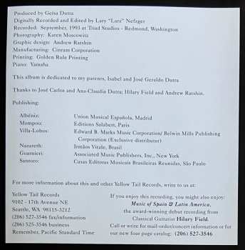 CD Geísa Dutra: Brazilian & Spanish Piano Works