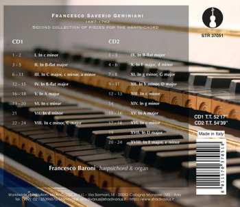 2CD Francesco Geminiani: Second Collection Of Pieces For The Harpsichord, 1762
