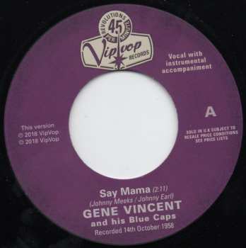 SP Gene Vincent & His Blue Caps: Say Mama / Cat Man