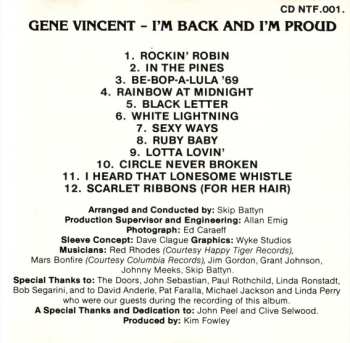 CD Gene Vincent: I'm Back And I'm Proud
