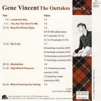 6CD/Coffret Gene Vincent: The Outtakes