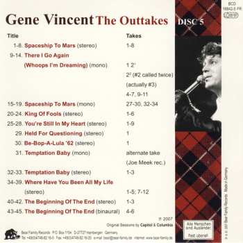 6CD/Coffret Gene Vincent: The Outtakes