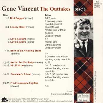6CD/Coffret Gene Vincent: The Outtakes
