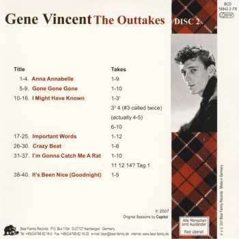 6CD/Coffret Gene Vincent: The Outtakes