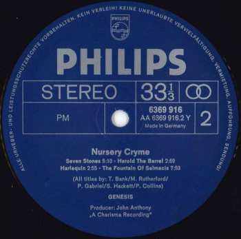 LP Genesis: Nursery Cryme