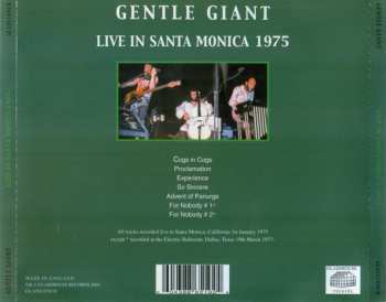 CD Gentle Giant: Live In Santa Monica 1975