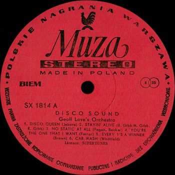 LP Geoff Love's Big Disco Sound: Disco Sound