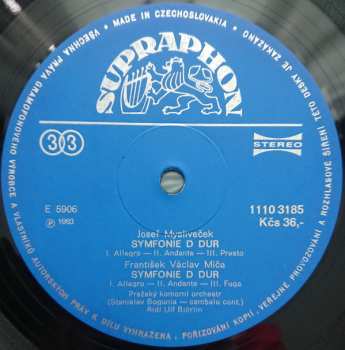 LP Prague Chamber Orchestra: Sinfonias