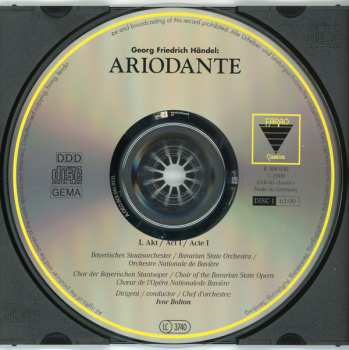 3CD/Coffret Georg Friedrich Händel: Ariodante