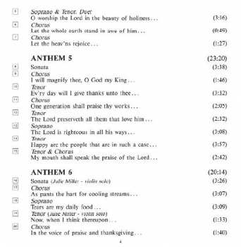 4CD/Coffret Georg Friedrich Händel: Chandos Anthems (Complete)