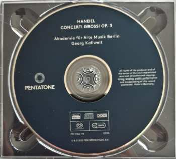 SACD Georg Friedrich Händel: Concerti Grossi Op. 3 DIGI