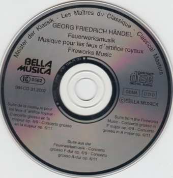 CD Georg Friedrich Händel: Feuerwerksmusik